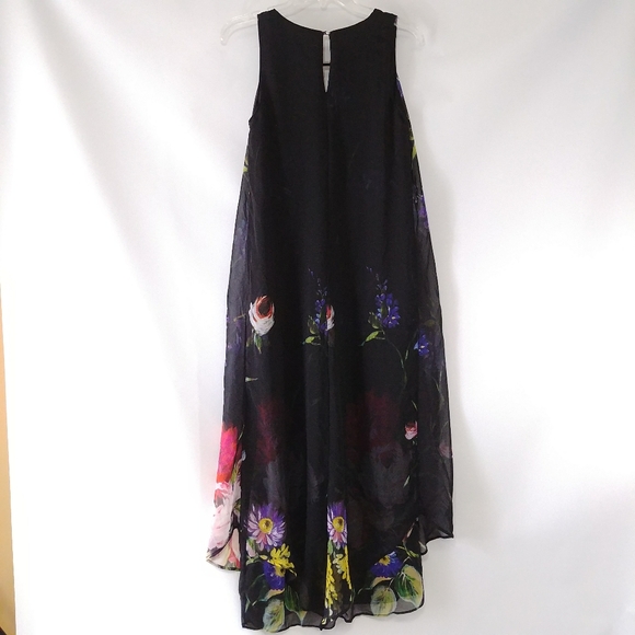 ✨3 for $30✨ Black Flowy Chiffon Maxi Dress NWOT - Picture 3 of 7